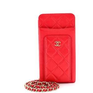 Chanel O Phone Holder Crossbody Bag #201502C15B